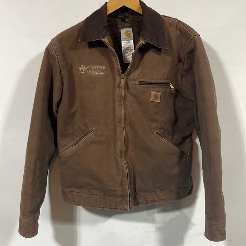 Carhartt flannel lined work jacket